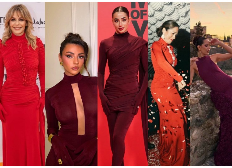 5 Vestidos de Invitada de Boda en tonos Rojos